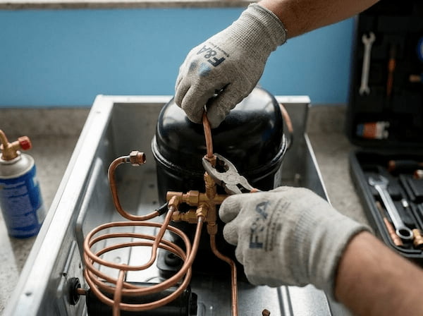 Troca de Compressor